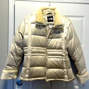North face vintage Cream 550 fill ski jacket size XL